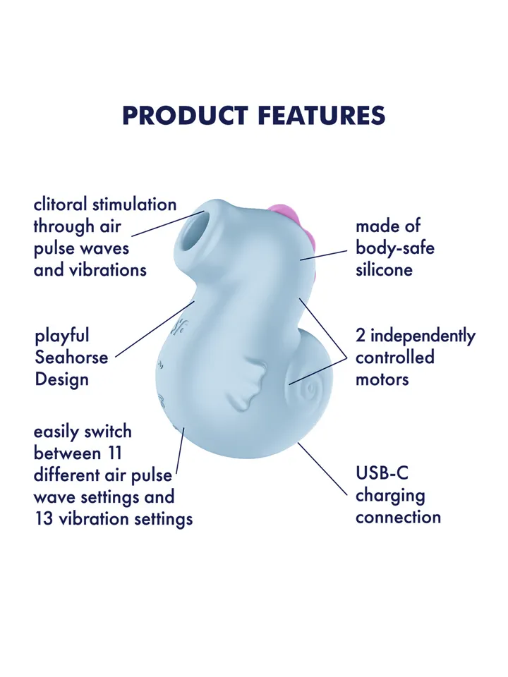 Satisfyer Sea Pony Air Pulse Vibrator - Lufttrycksvibrator 0