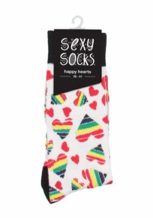 Sexy Socks - Happy Hearts - 42-46 / Various colours-1
