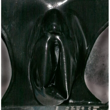 Latex Briefs With Vagina Sleeve - Medium / Black-2
