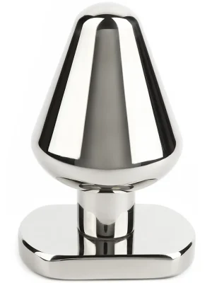 Heavy Steel Butt Plug Small - Analplugg metall 0