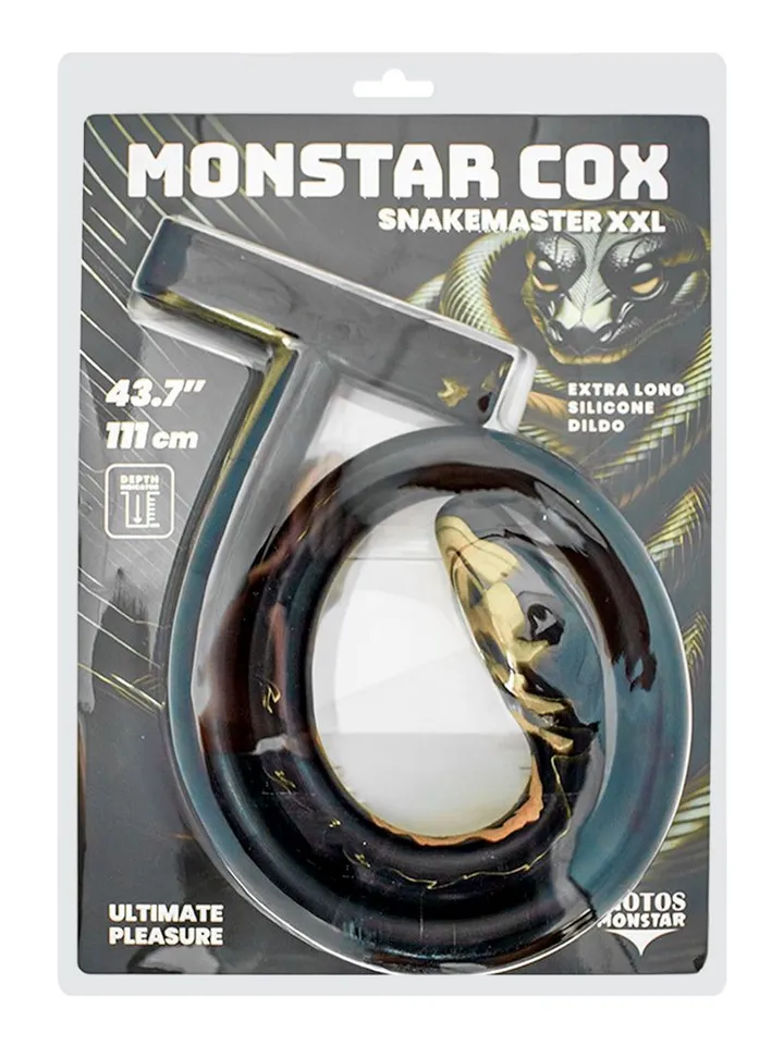 Monstar Cox Snakemaster XXL 111 cm - Extra lång analdildo 0