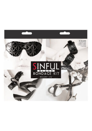 SINFUL BONDAGE KIT BLACK-1