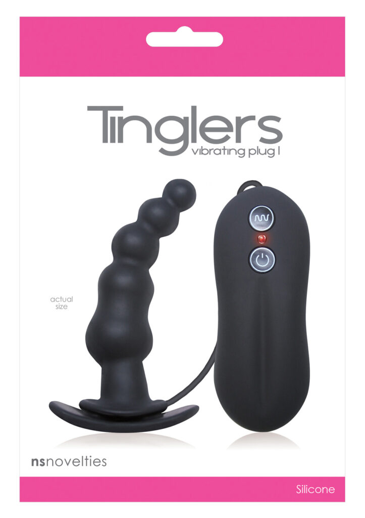 TINGLERS VIBRATING PLUG 1 BLACK-2