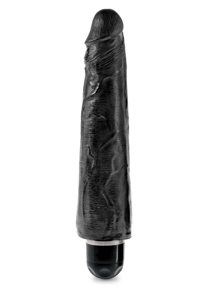 KING COCK 9'' VIBR STIFFY BLACK-1