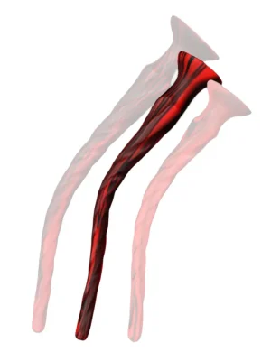 Torthy Dildo Black/Red 50 cm - Extra lång analdildo 0