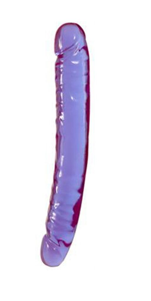 DOUBLE DONG 12INCH PURPLE JELLY - 30 cm Härlig Dubbel dildo-1