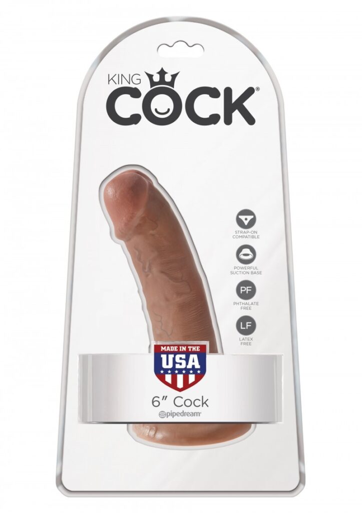 KING COCK 6 INCH TAN DILDO - 15CM-3