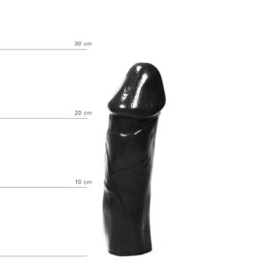 Dildo All Black 28 cm - Super Black Big XXL Dildo-1