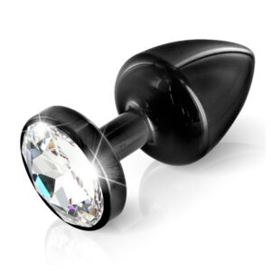 DIOGOL - ANNI BUTT PLUG ROUND BLACK 30 MM-1