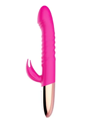 Thrusting & Heating 10 Functions Vibrator - Rabbitvibrator med värme 0