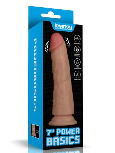 Realistic Vibrating Power Cock 18 cm - Dildo med vibrator 0