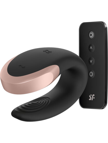 Satisfyer Connect Double Love, Luxury Partner Vibrator, Svart-3