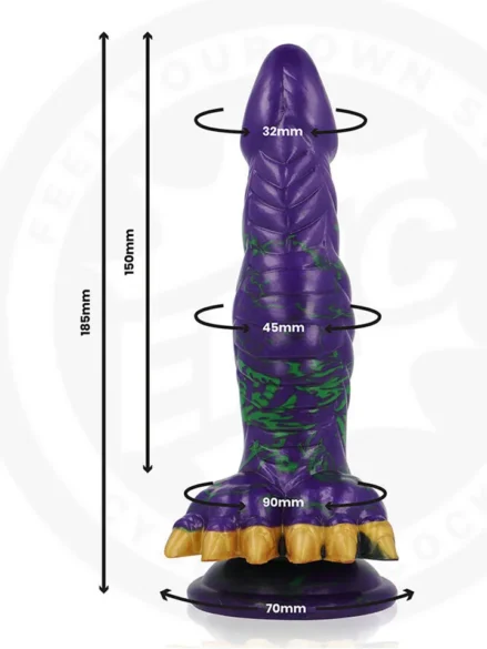 Crocotta Mystic Aurora Dildo 18,5 cm - Monster dildo 0