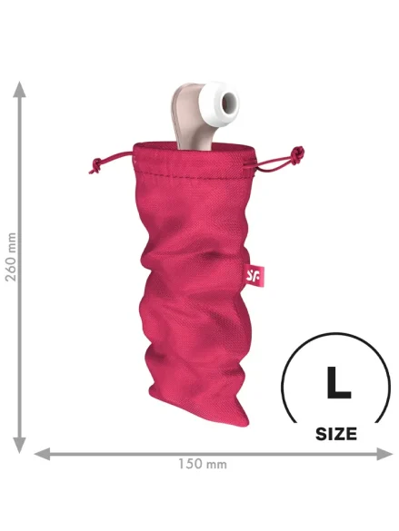 Satisfyer Treasure Toy Bag Large Pink - Förvaringspåse 0