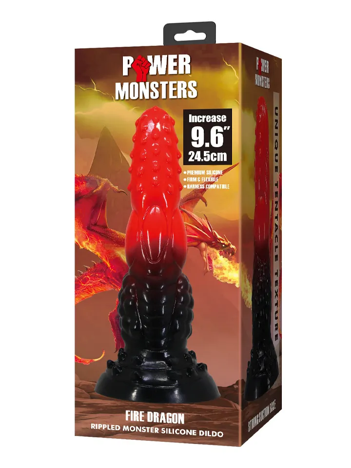 Fire Dragon Monster Silicone Dildo 24,5 cm - Dragon dildo 0