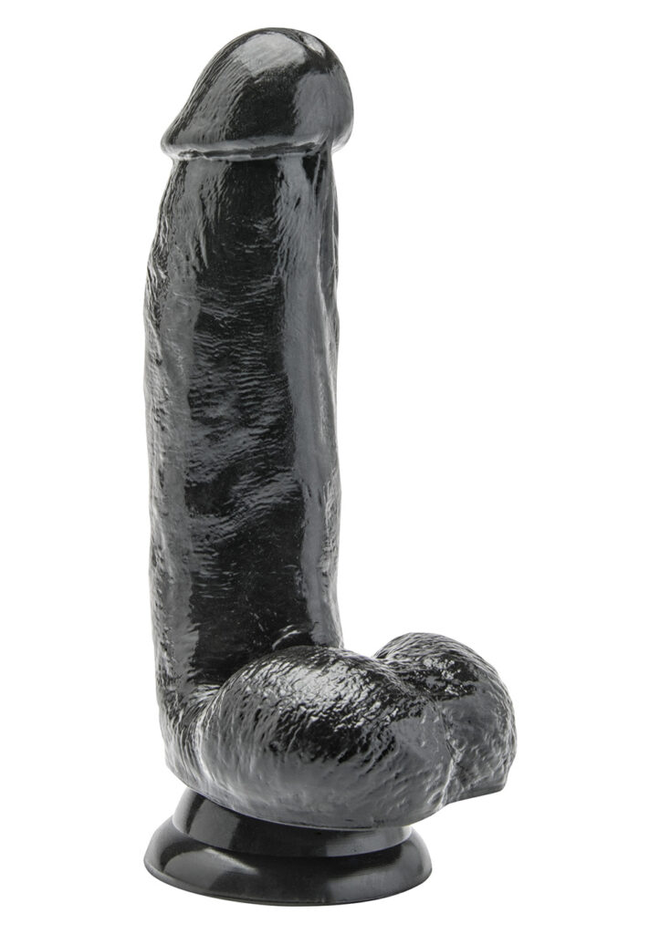 COCK 6 INCH W/ BALLS BLACK-1