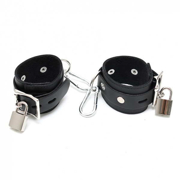 Rimba - Arm cuffs with padlocks and 2 carabine hooks-4