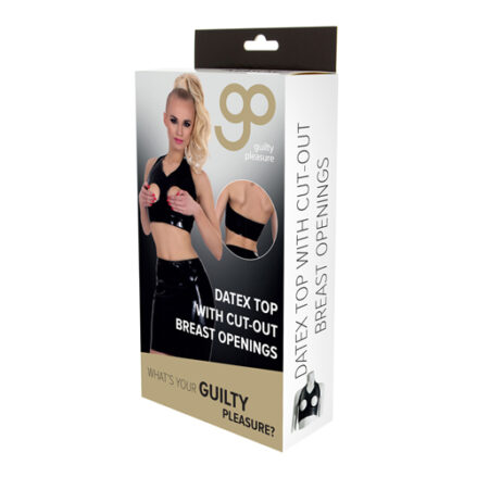 GP Datex Top With Cut-Out Breasts - Large / Black-3