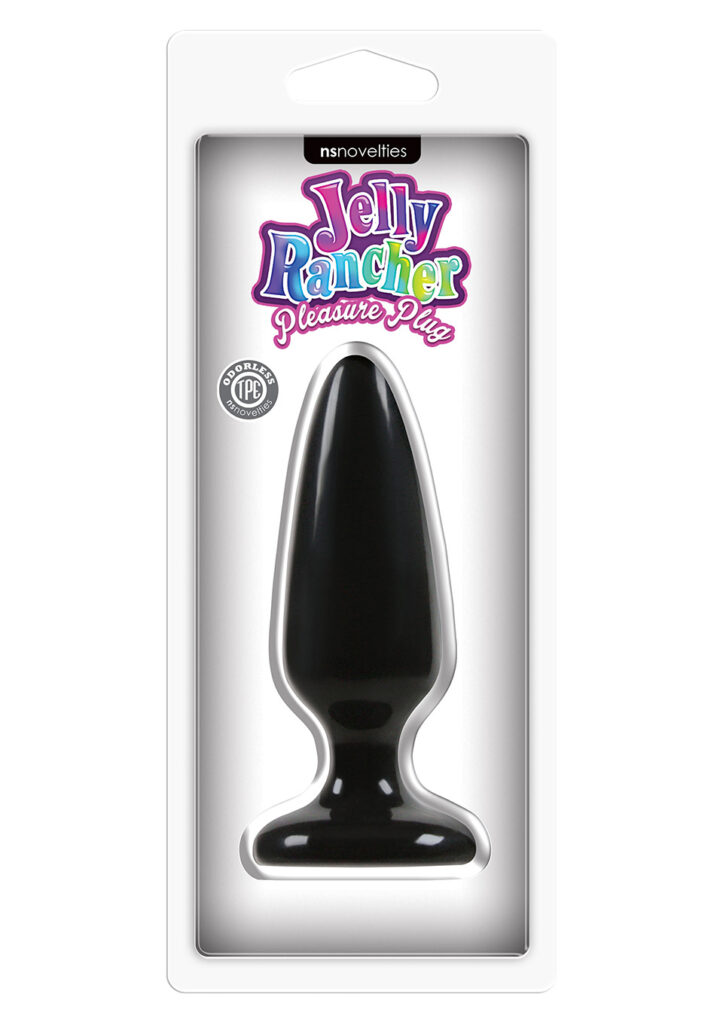 PLEASURE PLUG MEDIUM BLACK - Analplugg 12.5 cm -2