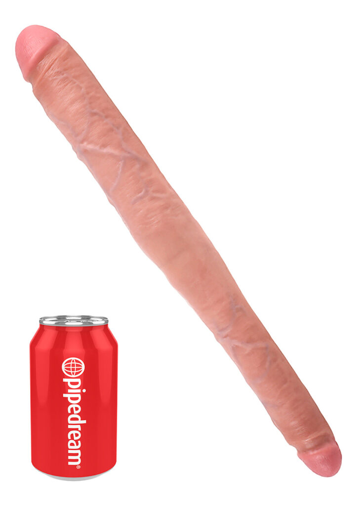 KING COCK 16 INCH TAPERED DOUBLE FLES - Dubbel Dildo-3