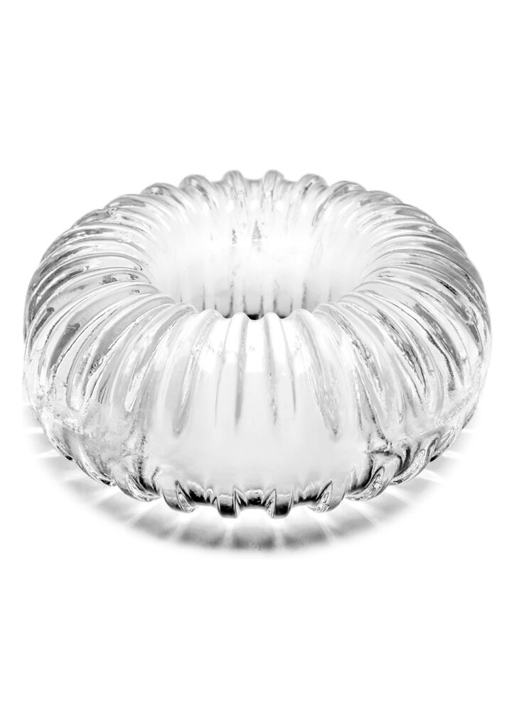 RIBBED RING CLEAR-1