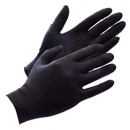 Black Ninja Latex disposable gloves (100 pcs.) - L-3