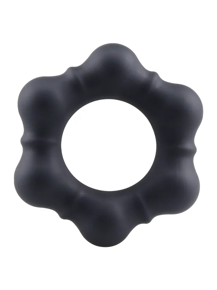 Luminous Silicone Cock Ring Black - Penisring 0