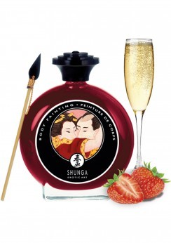 SHUNGA STRAWB/WINE BODYPAINT 100 ML-1