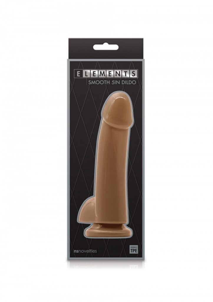 Elements Smooth 5 inch Dildo Caramel-2