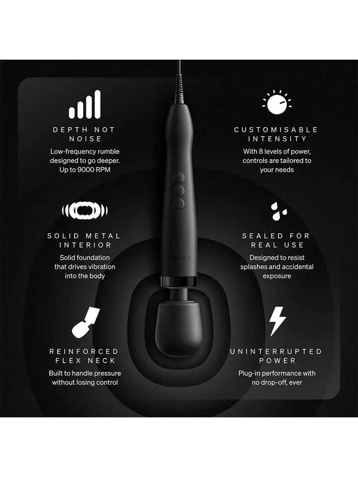 Doxy Original 2.0 Black - Magicwand / Massagewand 0