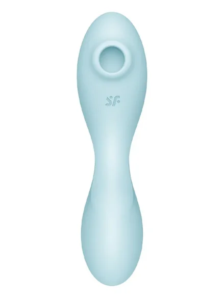 Satisfyer Curvy Trinity 5+ Connect App Blue - Lufttrycksvibrator 0