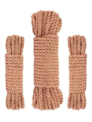 Rosy Gold Rope Set Luxury Bondage Ropes - BDSM rep 0
