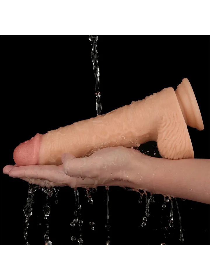 Realistic Vibrating Power Cock 23,6 cm - Dildo med vibrator 0