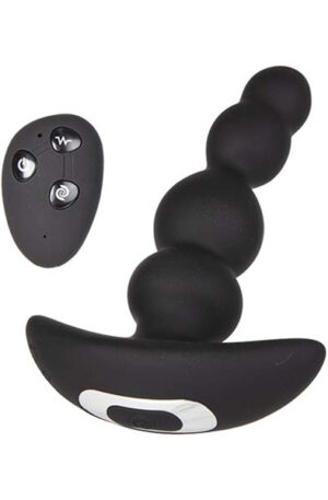 Prostate Vibrator + Rotating Beads With Wireless Remote - Prostatastimulator 0
