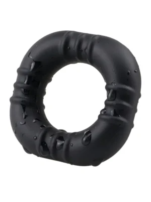 Square Fit Silicone Cock Ring Black - Penisring 0