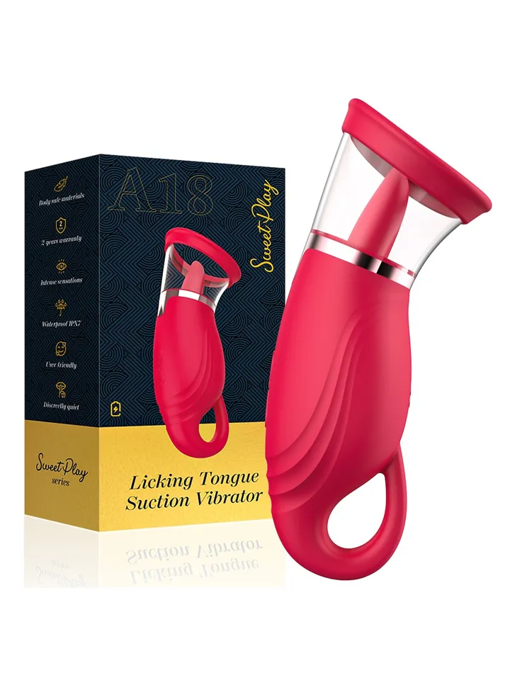 Suction Vibrator With 360° Tongue Stimulation - Klitorisvibrator 0