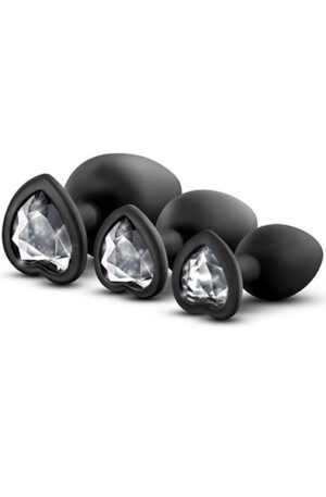 Luxe Bling Plugs Training Kit White Gems - Analpluggar paket 0