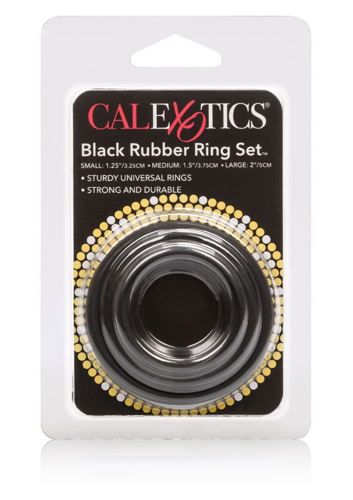 Rubber Ring Set Black - 3 st -2