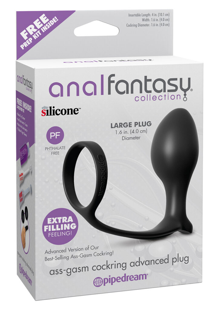 ASS GASM COCK RING ADVANCED BLACK-1