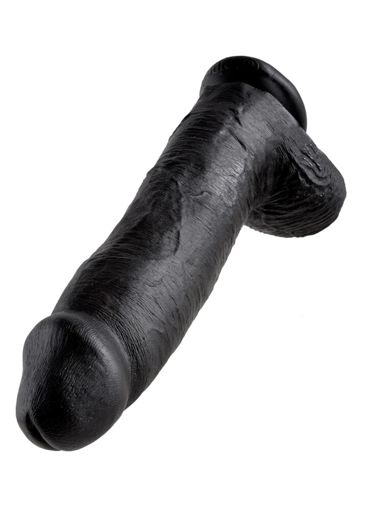 KING COCK 12 INCH W/ BALLS BLACK-2