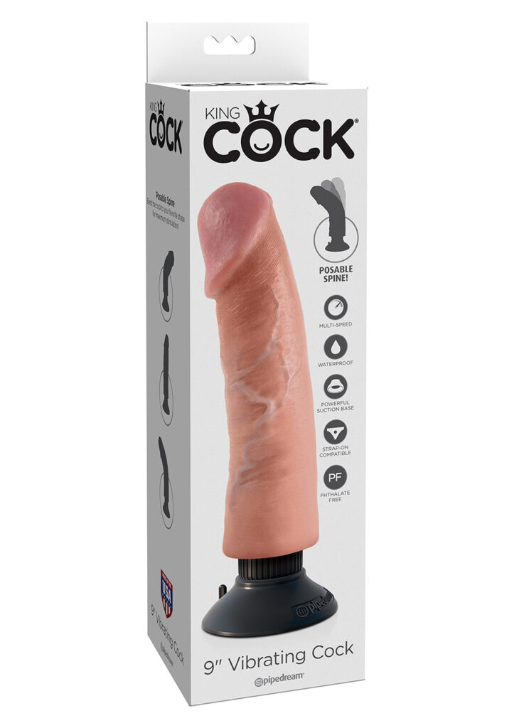 Vibrating Cock 9 Inch Flesh-2