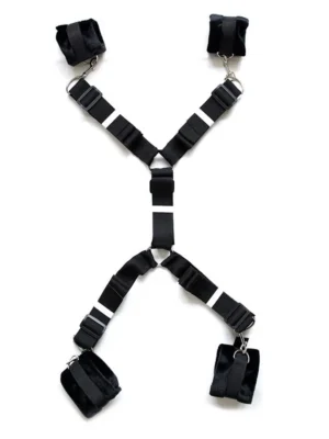 Bed Restraint Set With Cuffs - Hand och fotbojor 0