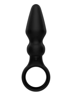 Anal Plugg With Vibrations Black - Analplugg med vibrator 0
