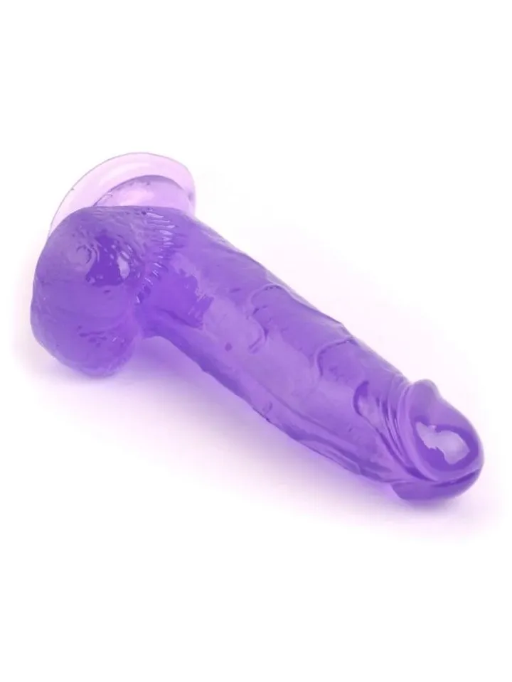 Realistic Penis Crystal Jellies Purple 20 cm - Dildo 0