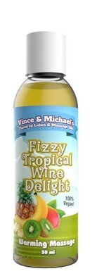 Fizzy Tropical Wine Delight Värmande massageolja 50 ml-1