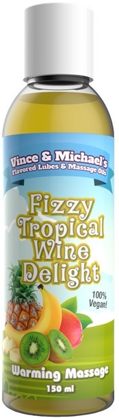 Fizzy Tropical Wine Delight Värmande massageolja 150 ml-1