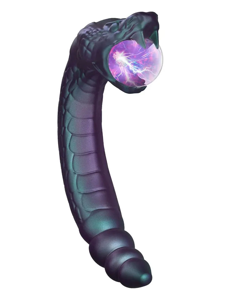 Rattle Snake Glowing Plasma Globe - Dragon dildo 0