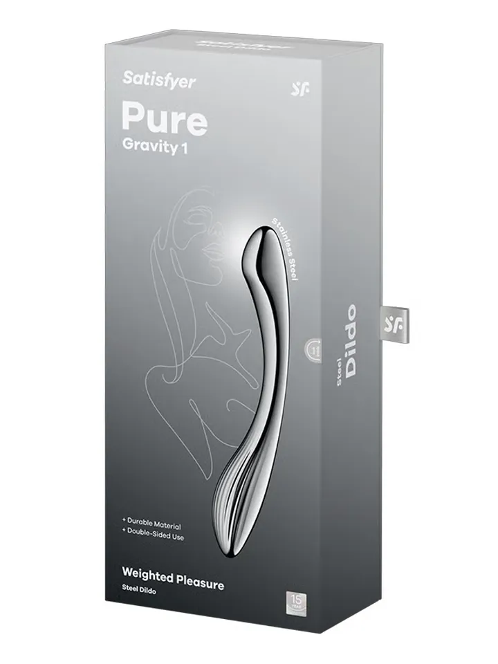Satisfyer Pure Gravity 1 - Ståldildo 0