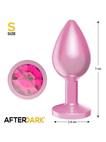 Anodyzed Anal Plug Pink With Jewel Small - Analplugg metall 0