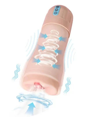 Suctroker Masturbator With Vibration & Sucking - Masturbator med vibration 0